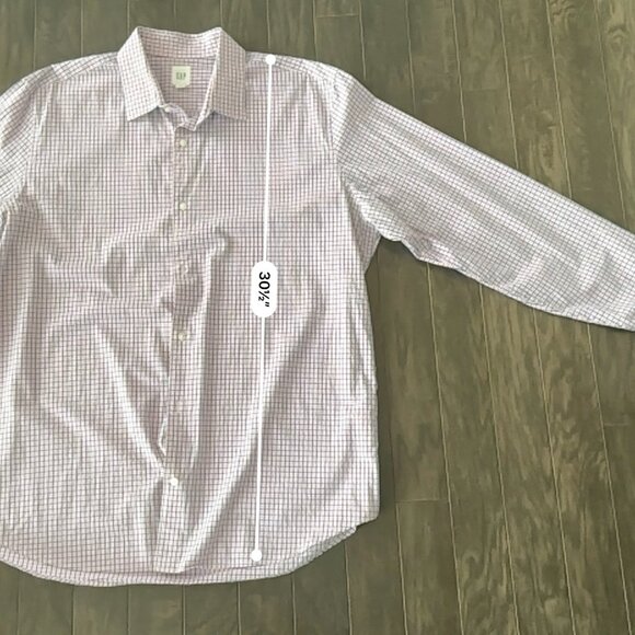 Gap Pink, Blue & White XL Check Shirt - Picture 6 of 10